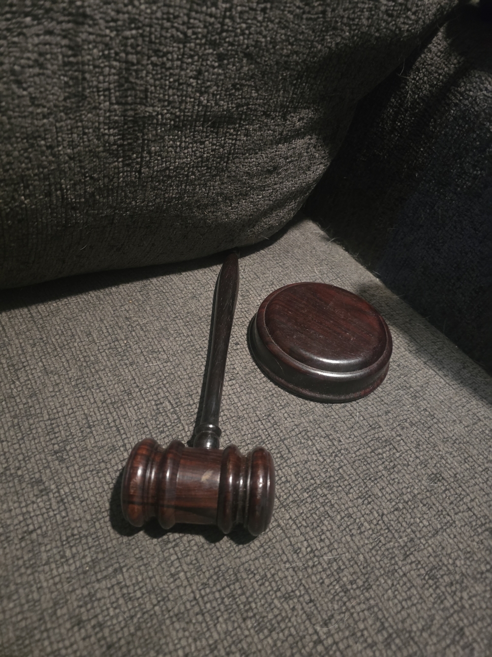Traditional Wooden Judge's Gavel and Sound Block Set